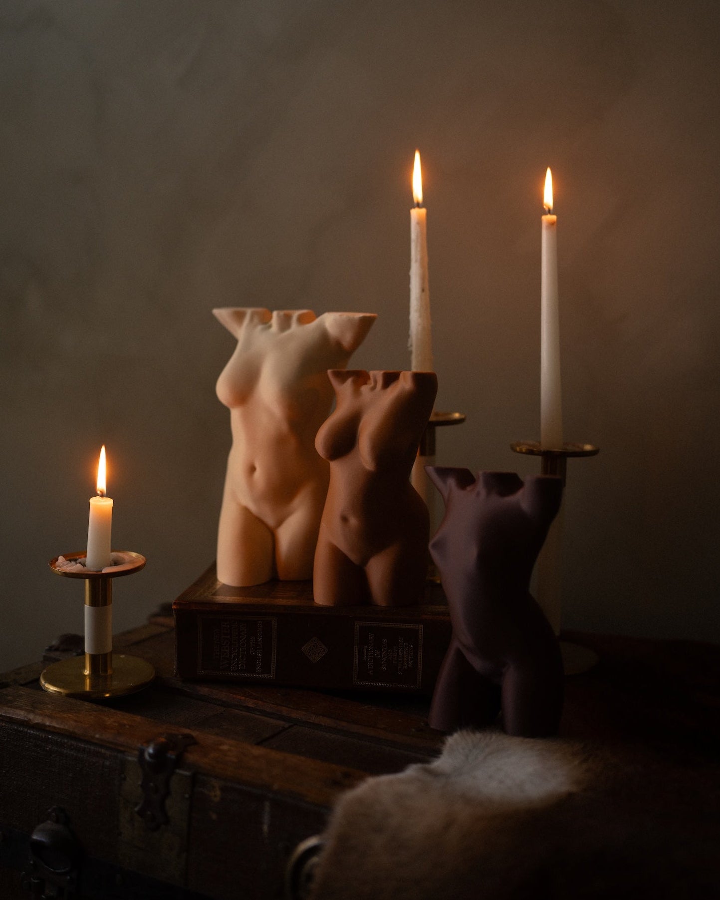 three custom sculptures. Boudoir photographers