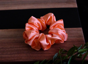 OKT. Silk Scrunchies. Real Coral Silk Scrunchies. Edmonton Scrunchies.