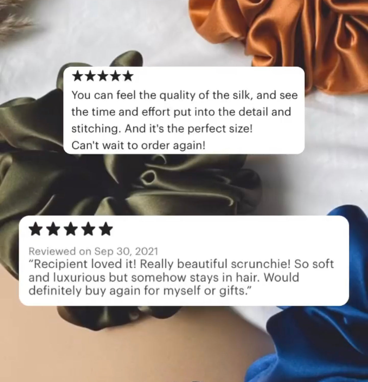 OKT. Silk Scrunchies. Real Silk Scrunchies. Edmonton Scrunchies. 
